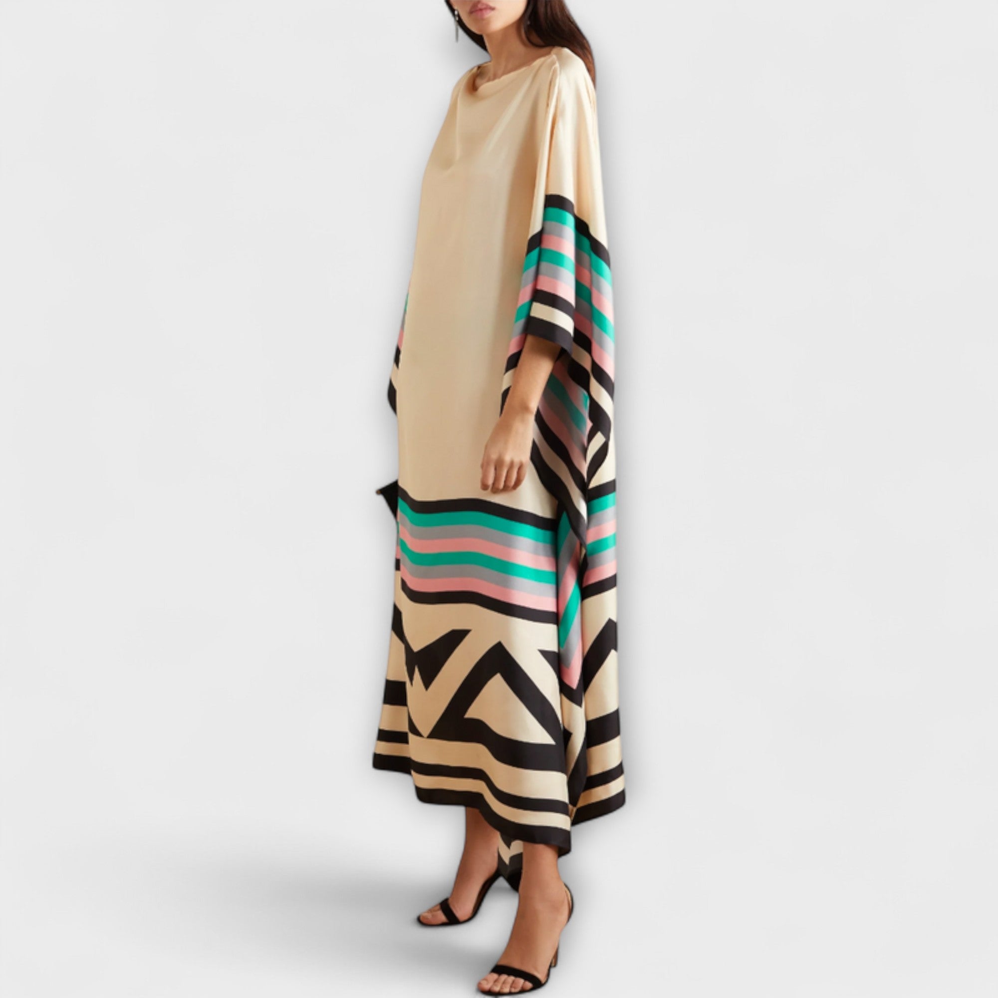 Elenora - Locker Cut Geometric Kaftan