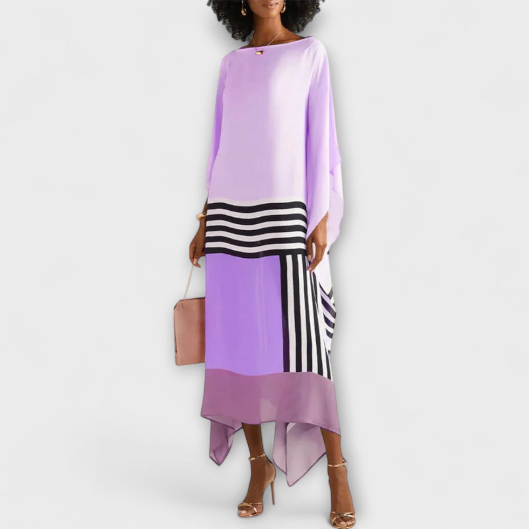 Elenora - Locker Cut Geometric Kaftan