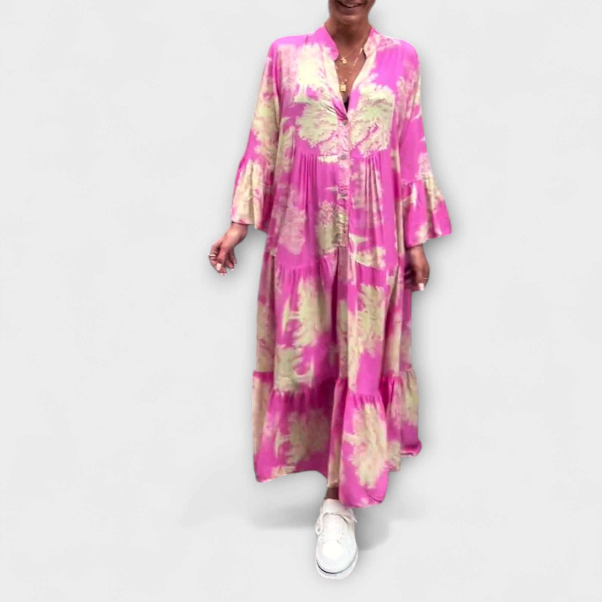 Nerina - Elegant Floral Maxi Dress