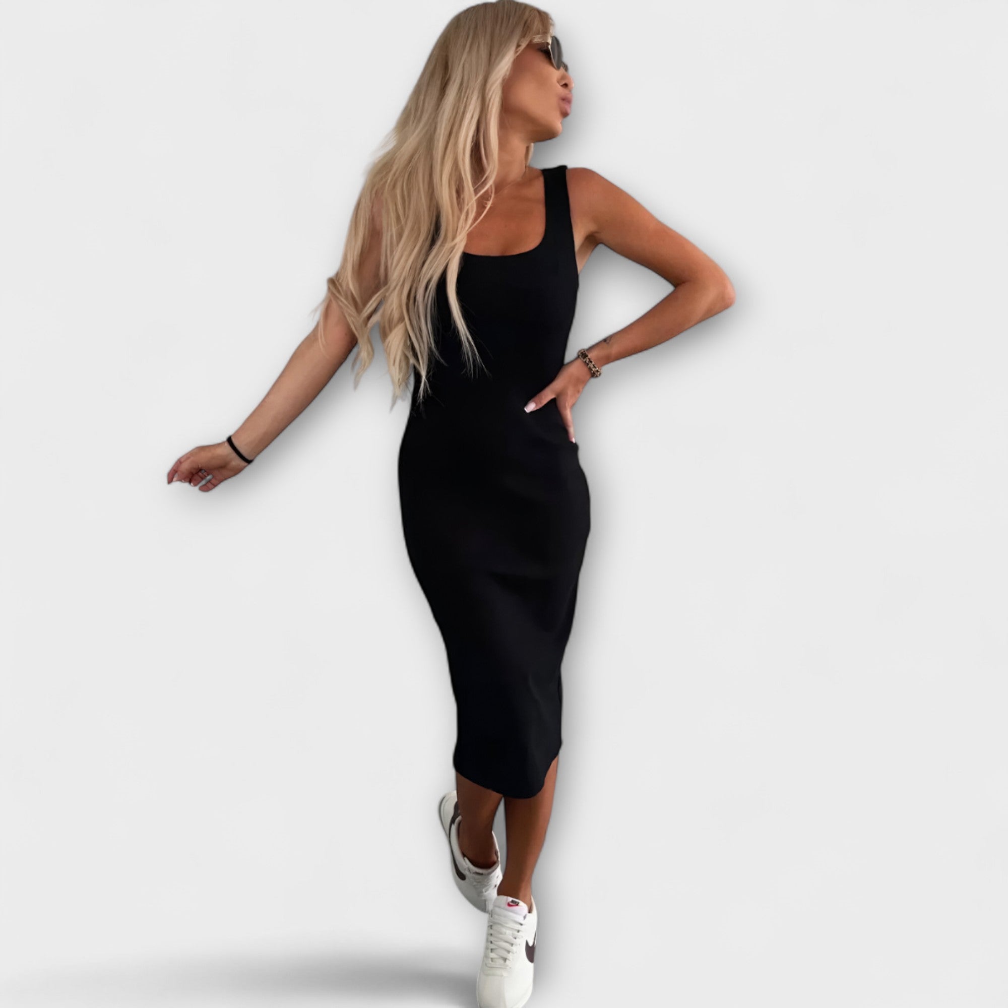 Manon - Comfortable Midi Dress & Cardigan