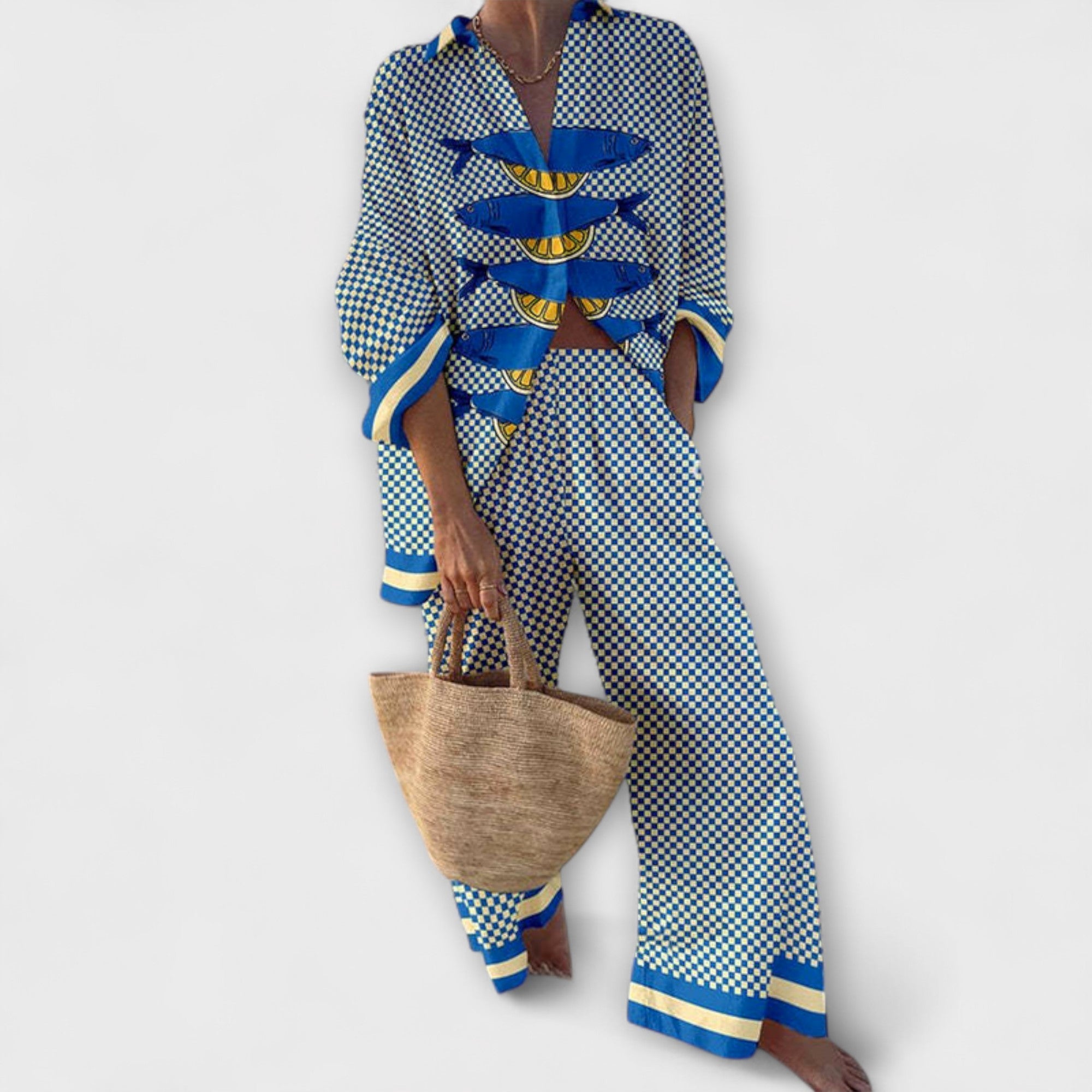 Trivela – Suit with Lemon Print