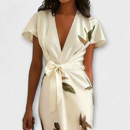 Satin Wrap Dress