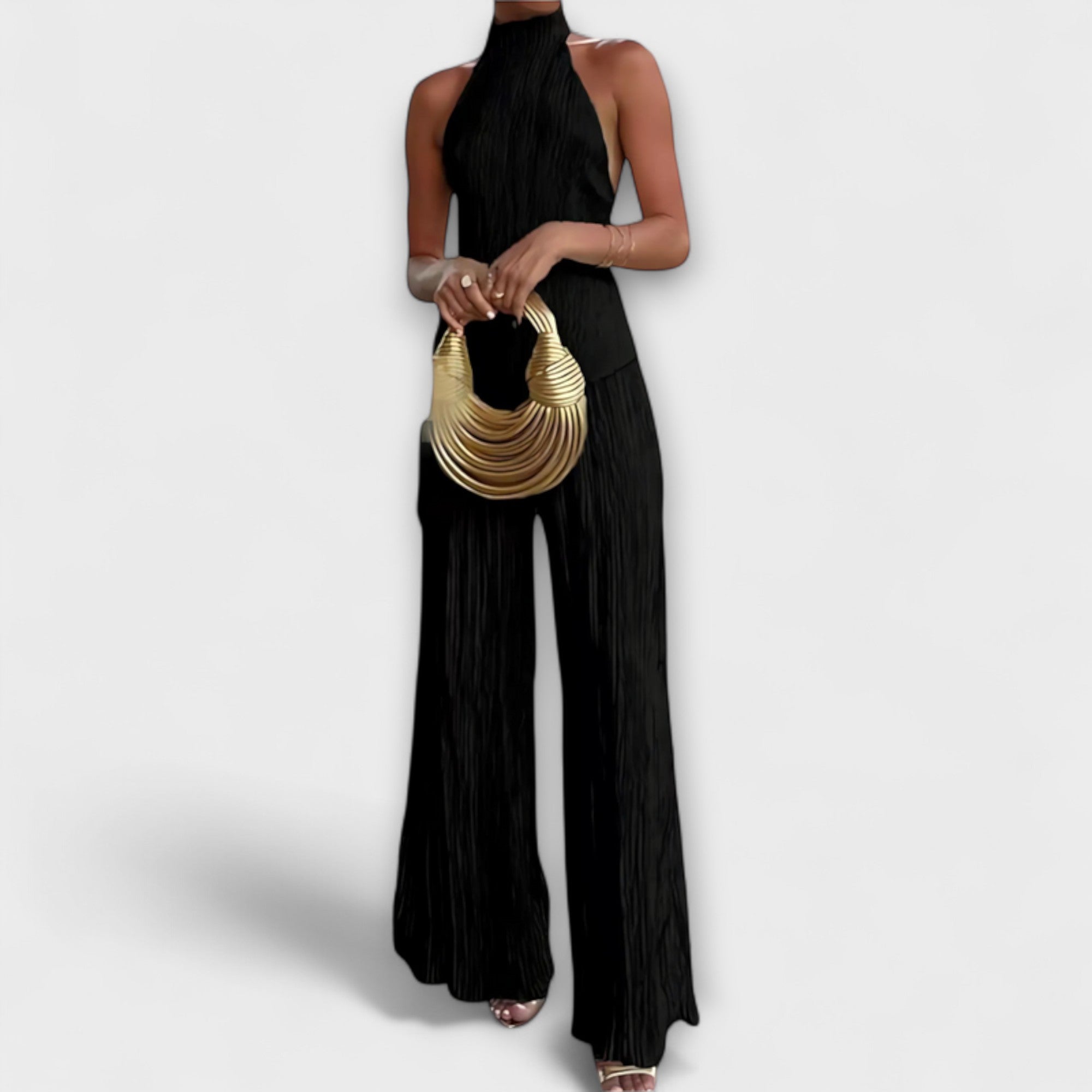 Pilarica - Elegant Pleated Asymmetrical Set