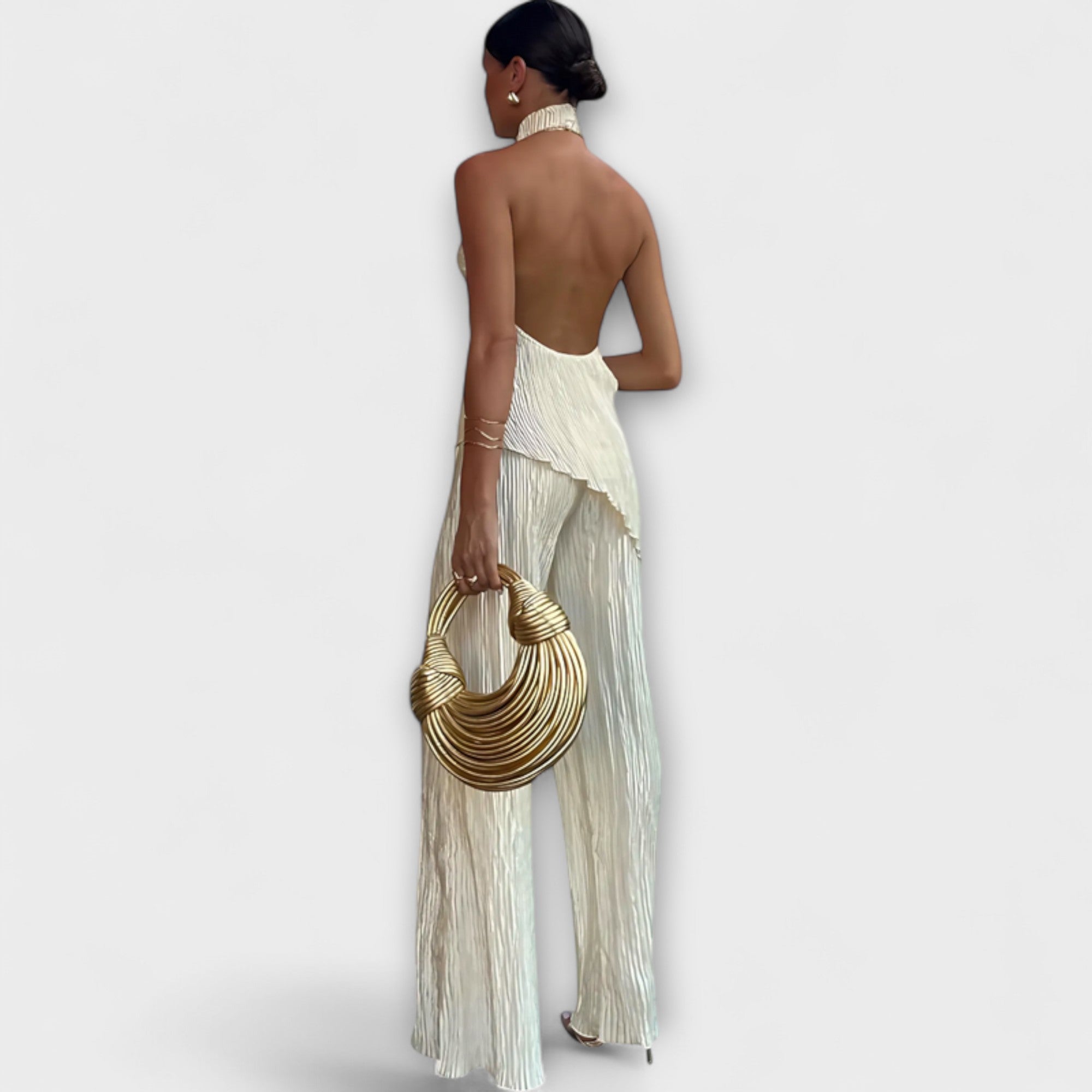 Pilarica - Elegant Pleated Asymmetrical Set