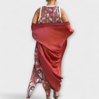 Selviane - Maxi Dress with Matching Cardigan