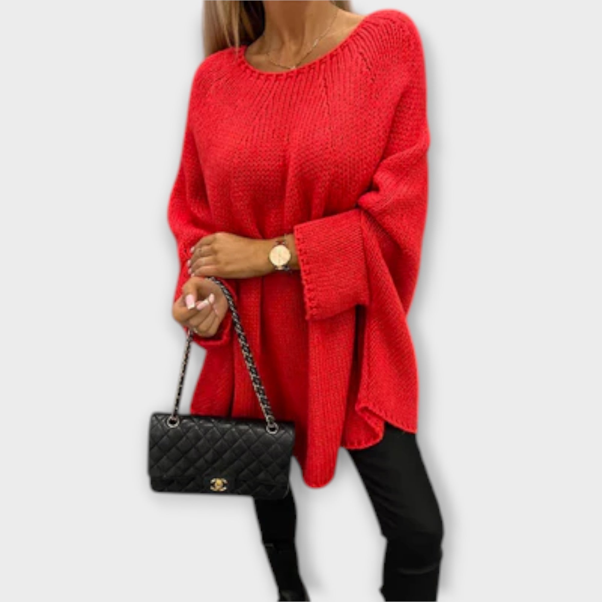 Isabelle - Stylish Women's Sweater with Round Neck