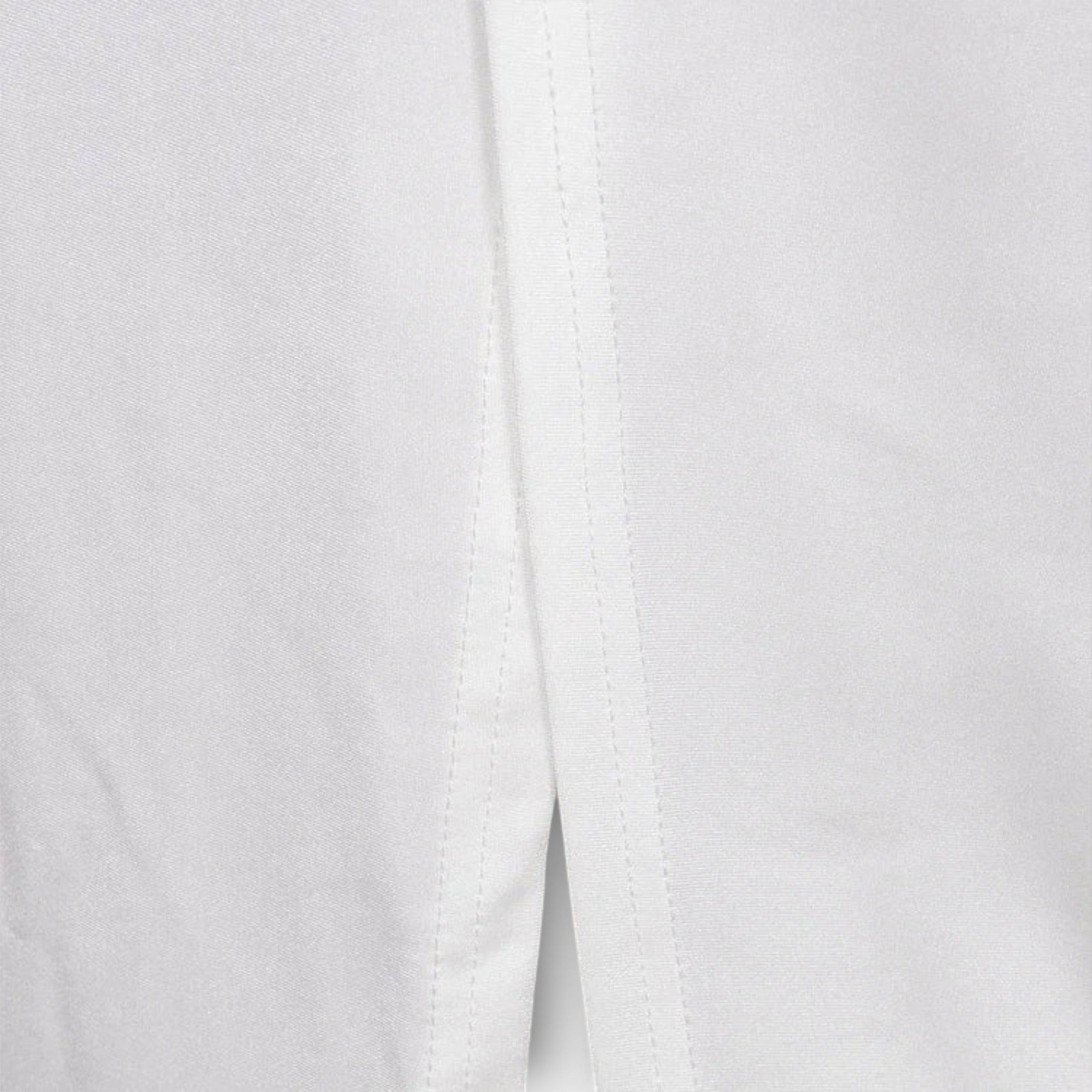 Selah - White Long Sleeve Dress with Waist Cutout and Rhinestone Accents