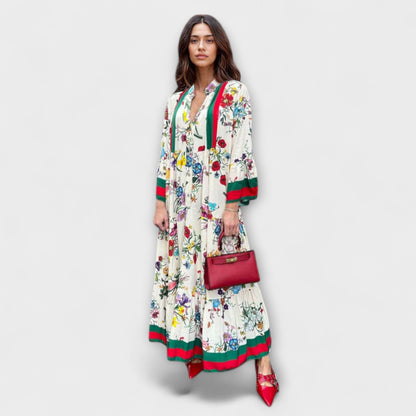 Oriana - Maxi Dress with Floral Pattern