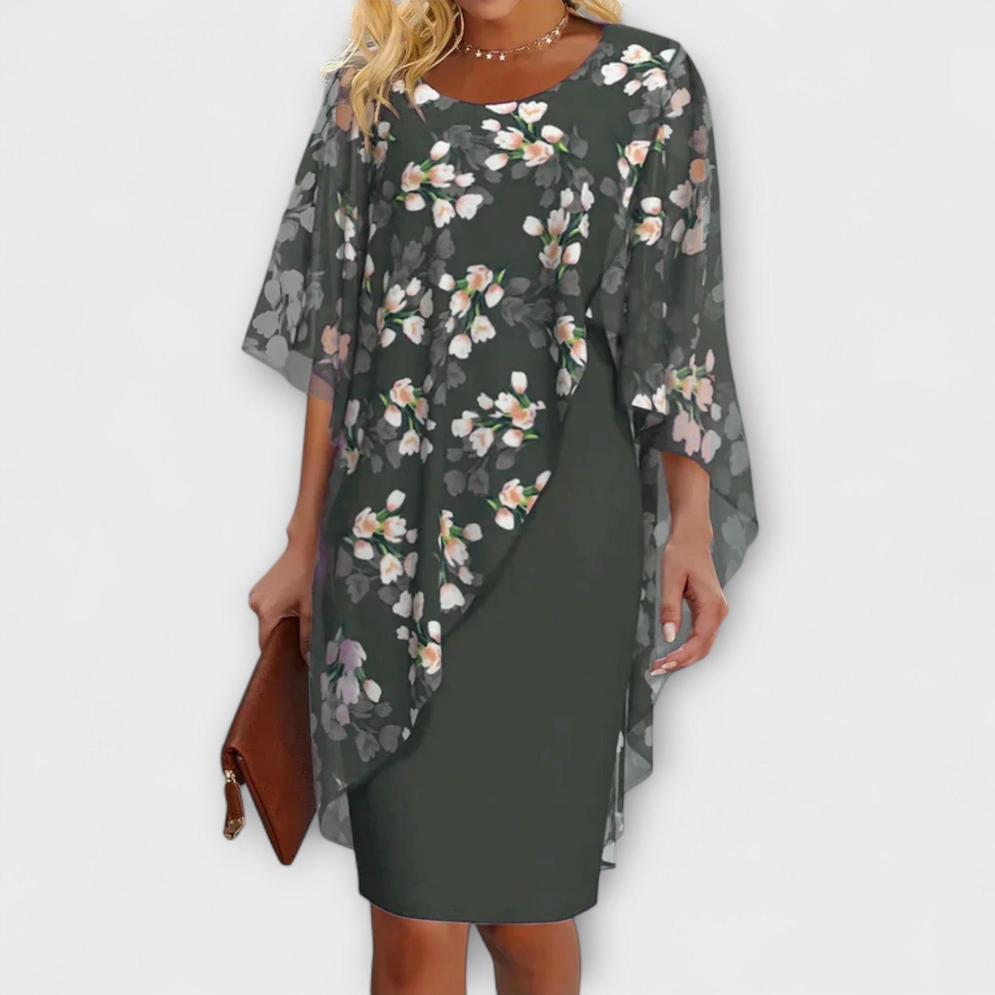 Lyanna - Floral Chiffon Women's Dress