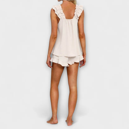 Phoebe – Ruffle Hem Lounge Set