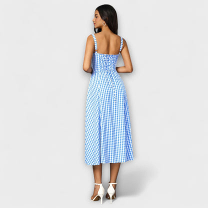 Hope - Ruffled Top Dress with Slit Detail