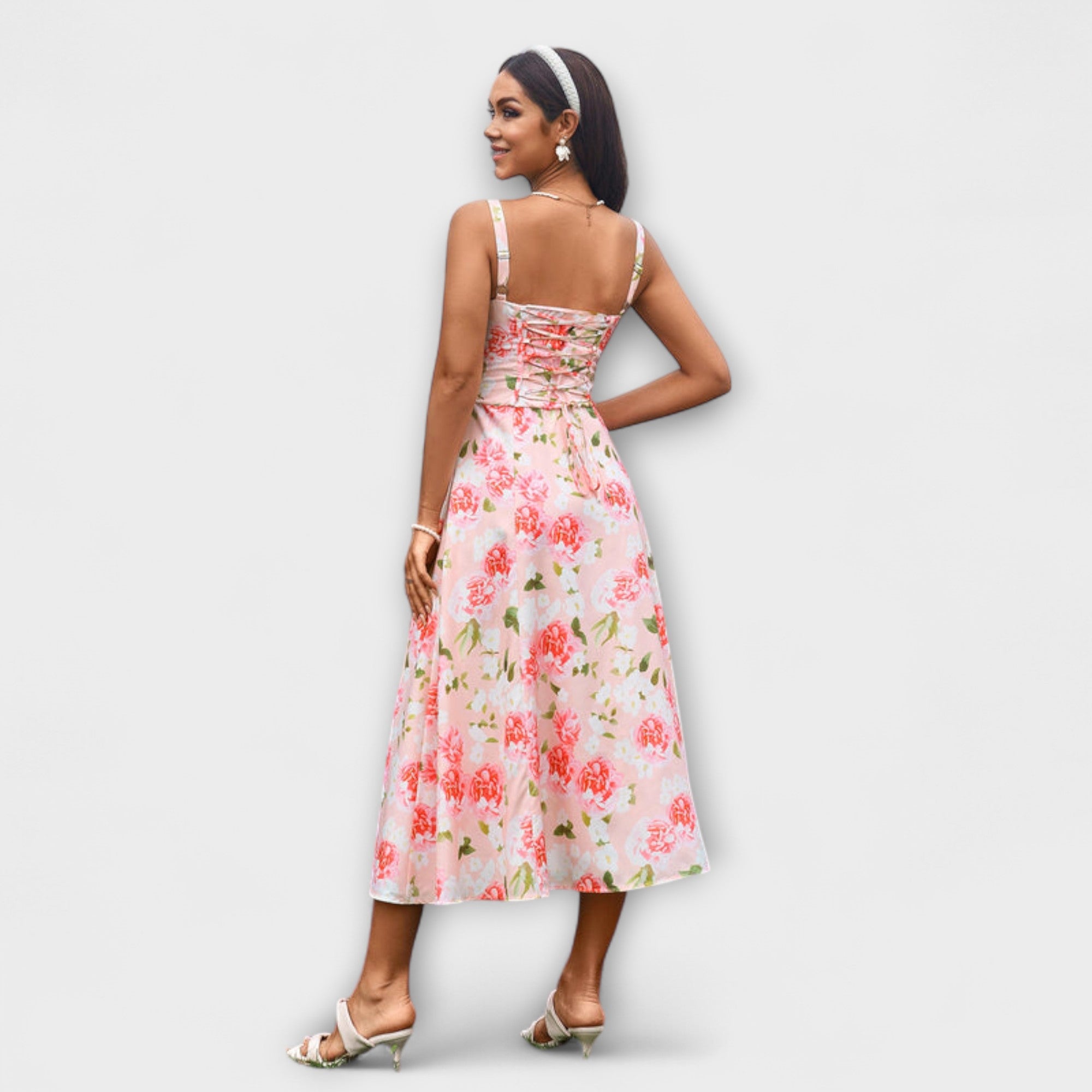 Hope - Ruffled Top Dress with Slit Detail