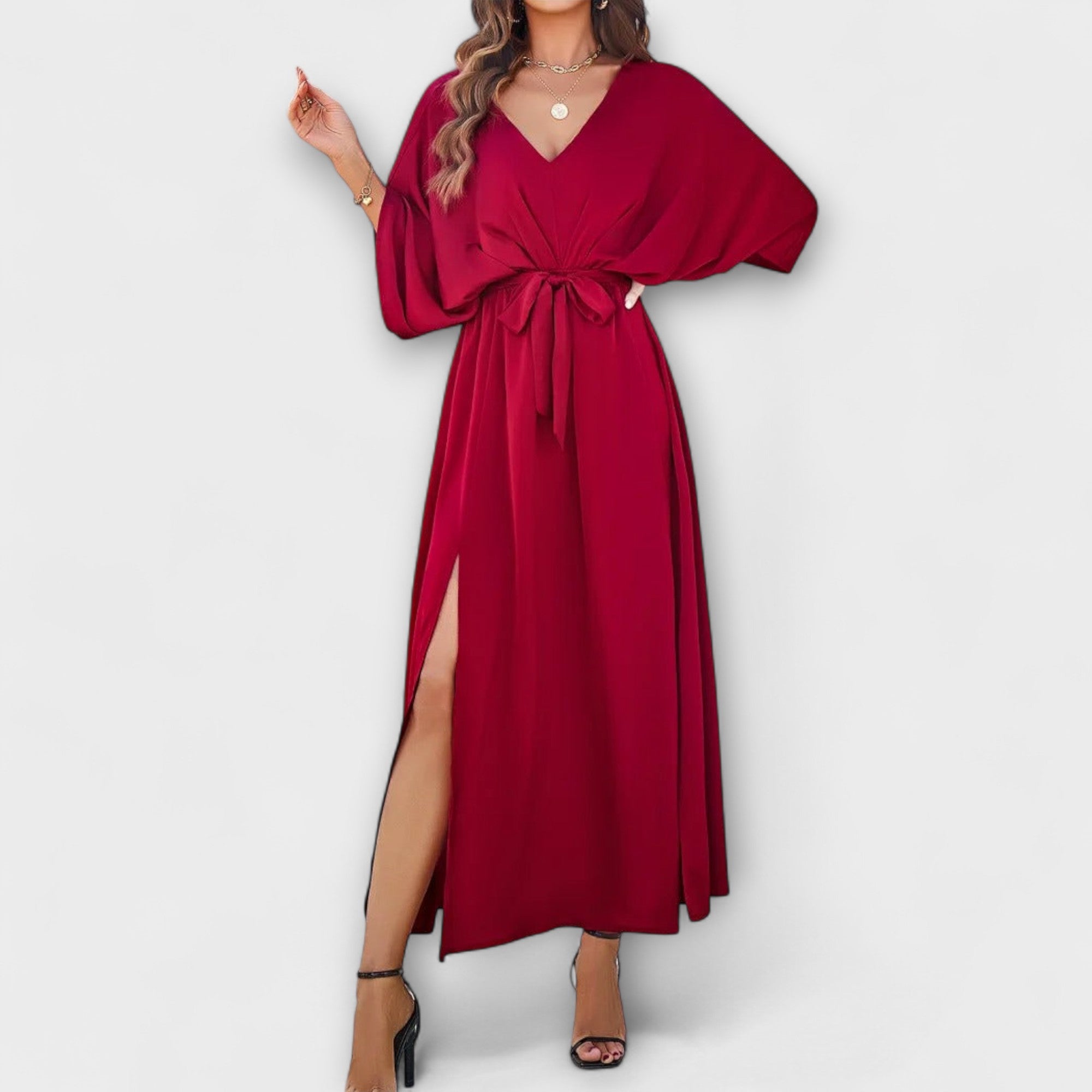 Sabrina - Maxi Dress with V-Neck