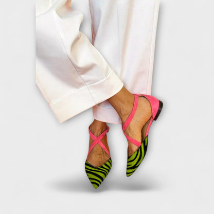 Zarella – Zebra Flats in Pink Power