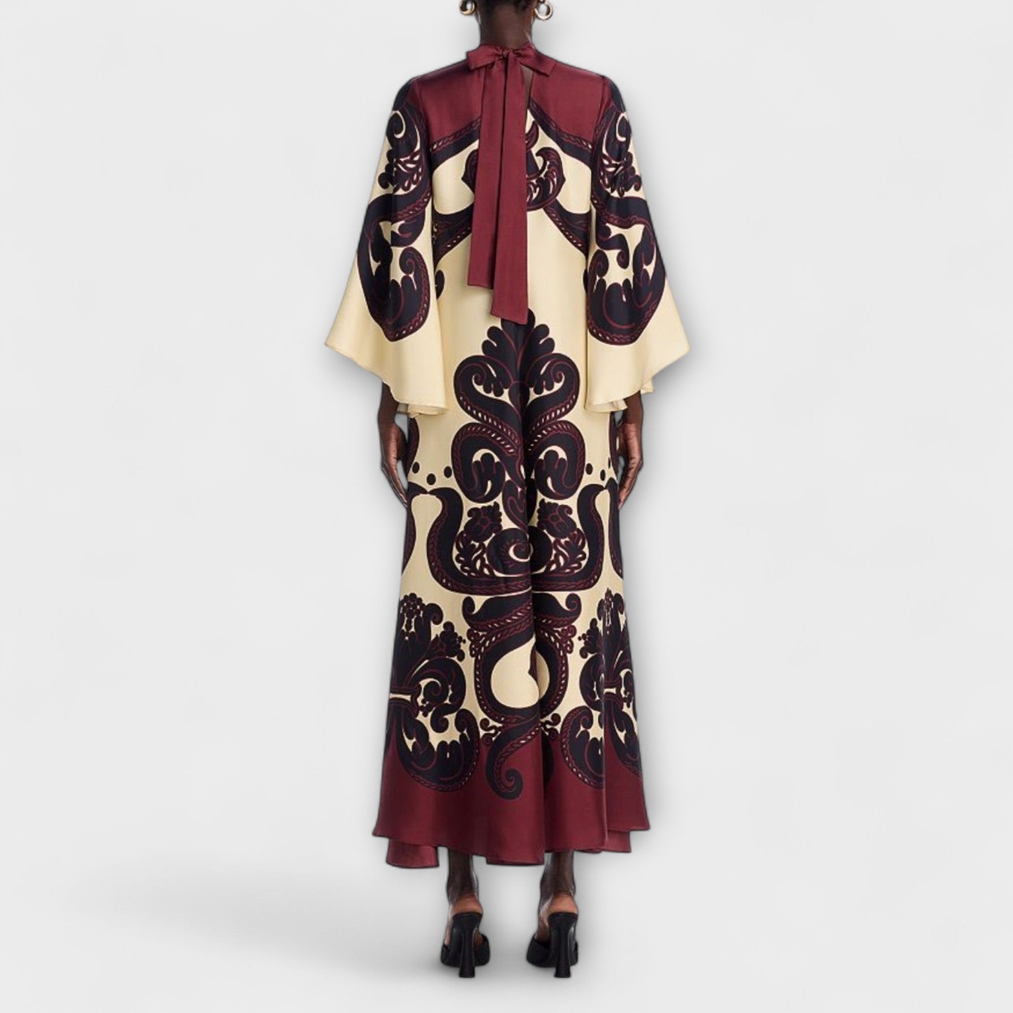 Lucy - Stunning Grenadilla Print Maxi Dress for Effortless Elegance