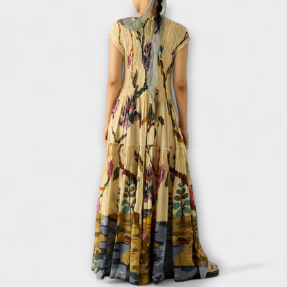 Amara - Folding Dress with Animal Print