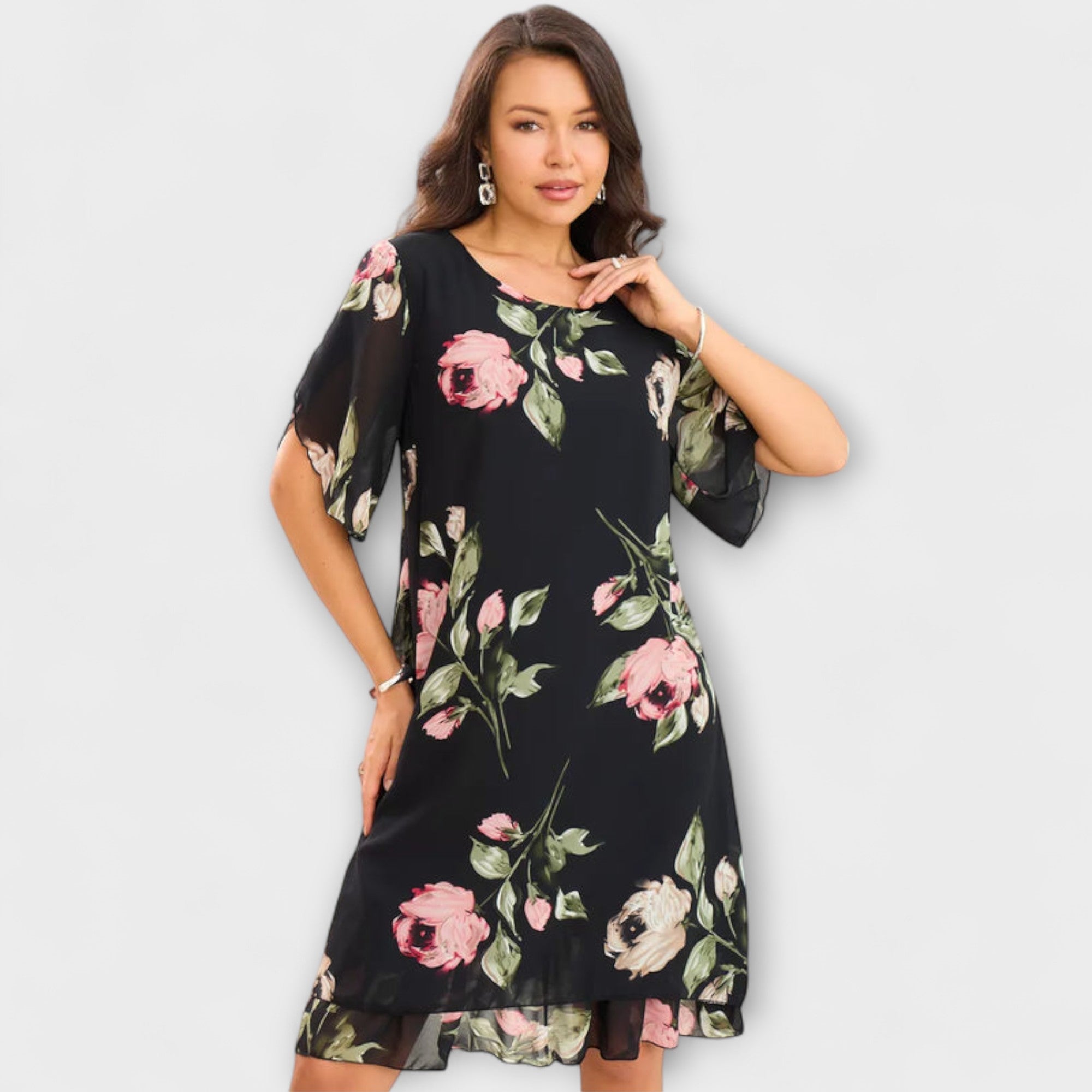 Melin - Elegant Chiffon Dress